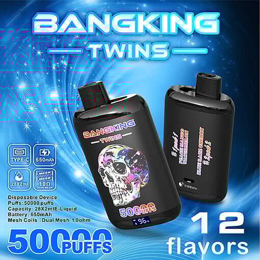 bang king triple 45000 puffs 0% 2% 5% Low Nicotine disposable vape pen