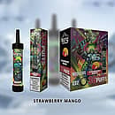 Bang 36000 Puffs Disposable Vape Strawberry Mango flavor with mesh coil, sleek packaging and 36,000 puffs capacity.