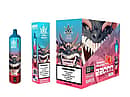 Bang Beach 22000 Puffs Disposable Vape Strawberry Watermelon flavor packaging set, including vape device, single pack, and 10-pack box with dragon artwork.