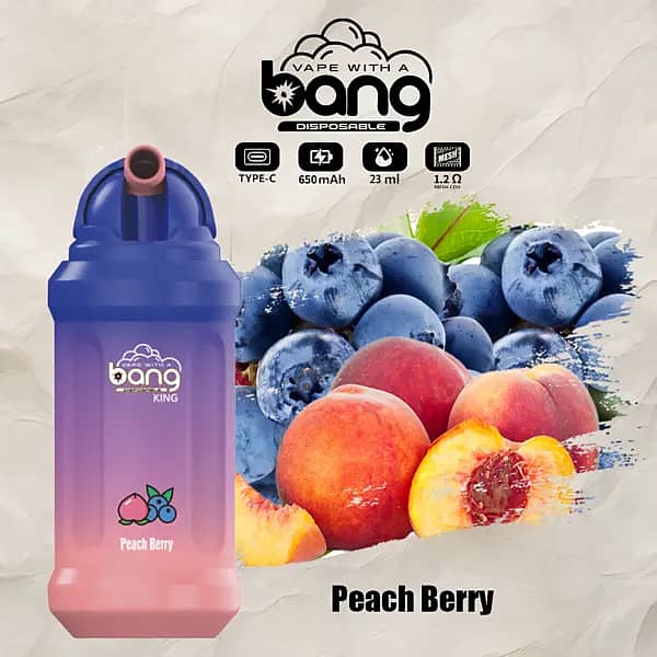w=600,h=600,fit=scale down,gravity=auto,sharpen=1,metadata=none,format=auto,quality=70 Bang King 12000 Puffs Disposable Vape Pen – Peach Berry Flavor