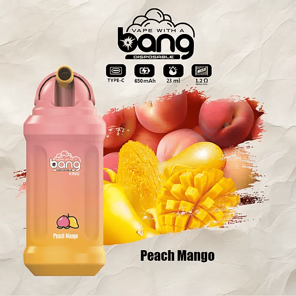 w=600,h=600,fit=scale down,gravity=auto,sharpen=1,metadata=none,format=auto,quality=70 Bang King 12000 Puffs Disposable Vape Pen – Peach Mango Flavor