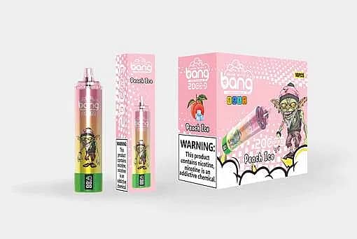 w=510,h=342,fit=scale down,gravity=auto,sharpen=1,metadata=none,format=auto,quality=70 Bang Blaze Peach Ice Disposable Vape 20000 Puffs with Packaging – Fruity Menthol Flavor