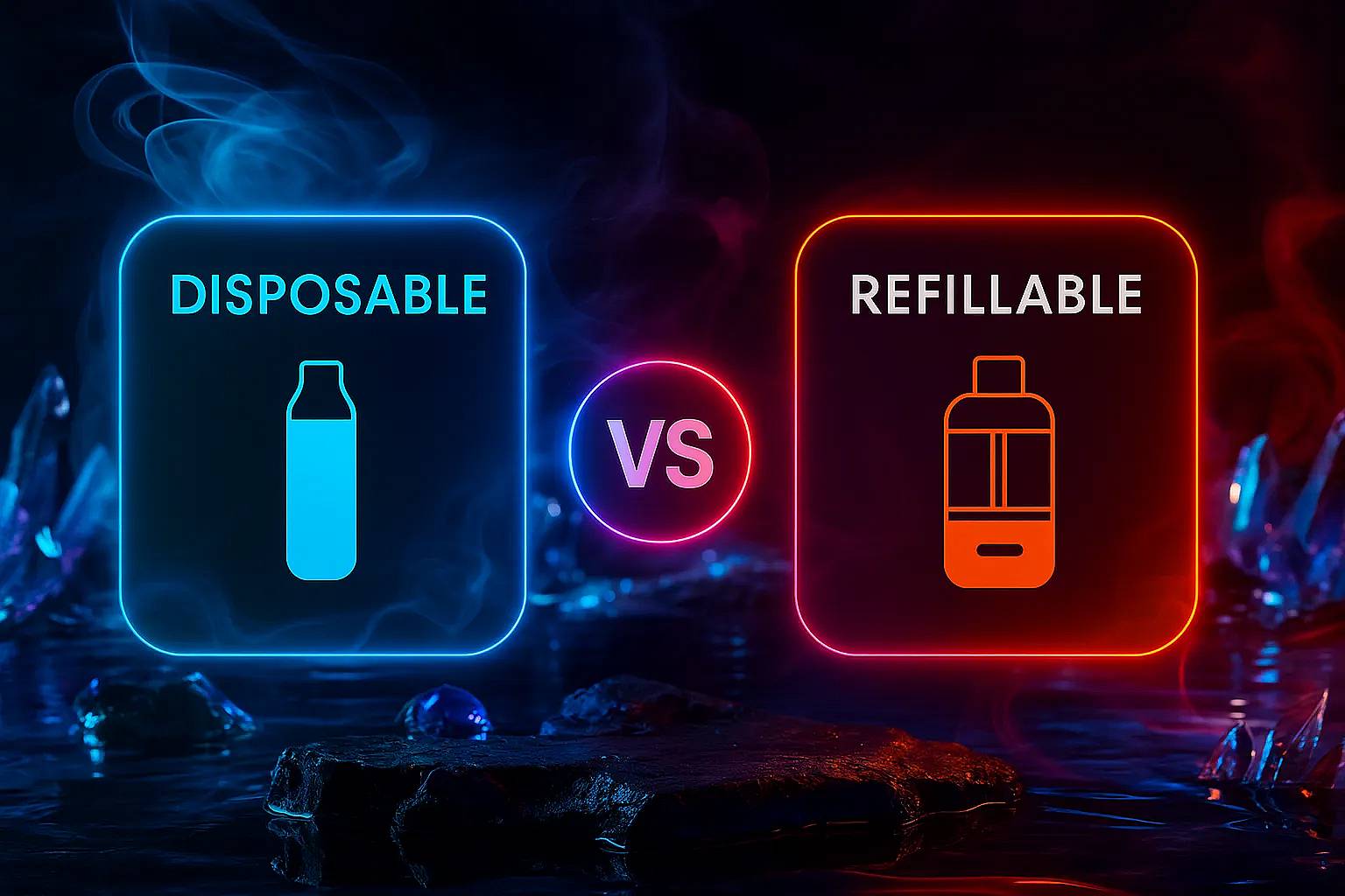 Disposable vs refillable vapes comparison — vape pen vs pod system
