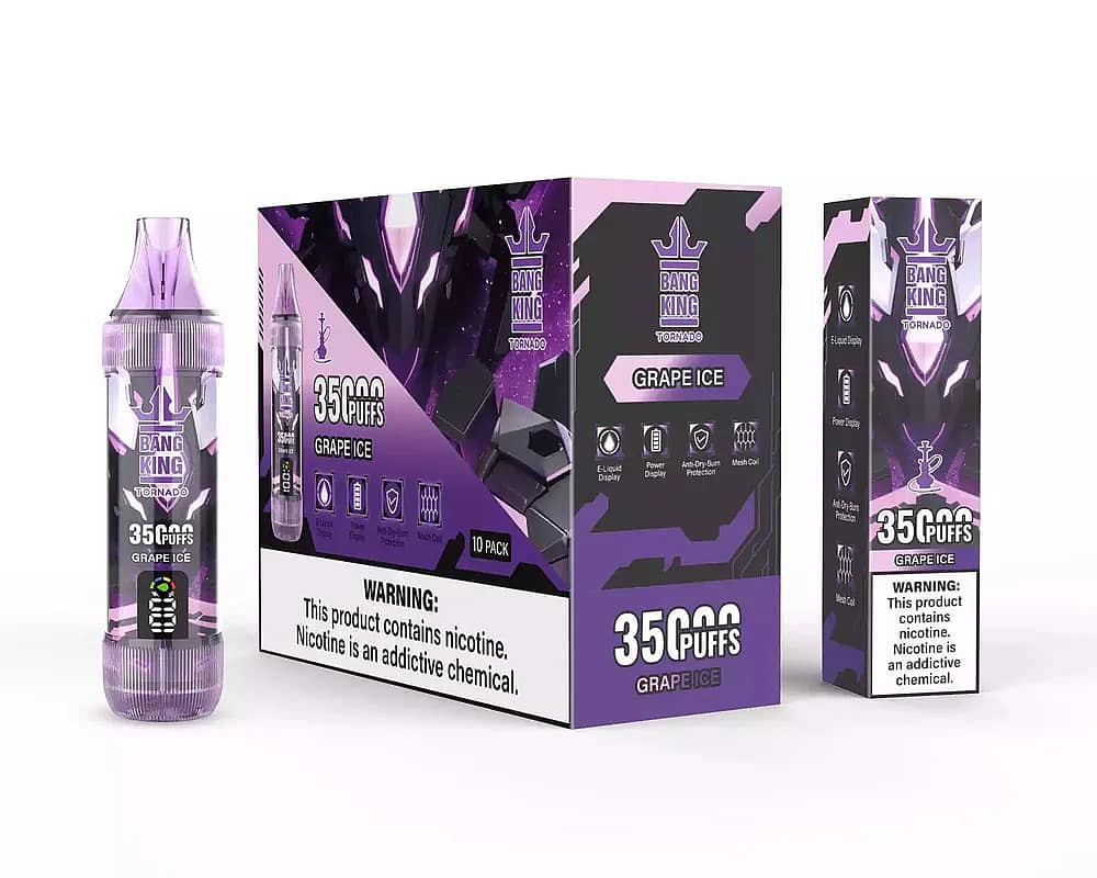 Bang King Tornado 35000 Puffs Disposable – Ultimate Long-Lasting Mesh Vape - Image 6