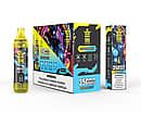Bang King Tornado 35000 Puffs Lemon Mint disposable vape set, featuring yellow transparent device, 10-pack master box, and single unit box with futuristic graphics and nicotine warning.
