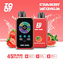 ZOOY ZERO 45000 Puffs Strawberry Watermelon disposable vape with smart screen, dual-mesh coil, and adjustable NIC & ICE control