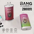 Bang Leader 20000 Puffs disposable vape with tiger branding, 28ml capacity, Type-C charging, 650mAh battery and dual-mesh coil.
