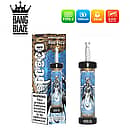 Bang Blaze 60000 60K Puffs Blue Razz disposable vape, Type-C rechargeable 1000mAh battery, 40ml e-liquid, 0.6&Omega; mesh coil, LED battery indicator, boxed set.