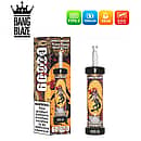 Bang Blaze 60000 60K Puffs Peach Mango Watermelon disposable vape, Type-C rechargeable 1000mAh battery, 40ml e-liquid, 0.6&Omega; mesh coil, LED battery indicator, retail box.