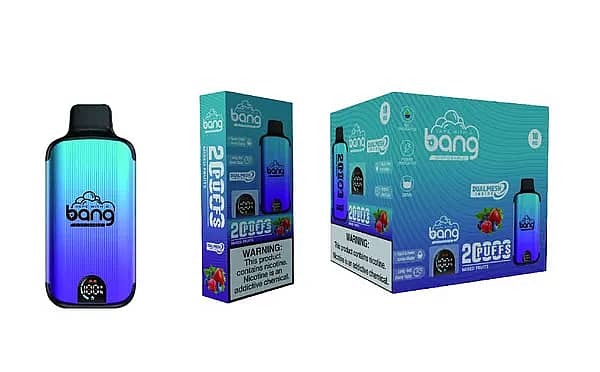 Bang 20000 Puffs Disposable Vape &ndash; Mixed Fruit Flavor, Dual Mesh Coil, Smart Screen, 25ml E-liquid, 650mAh Rechargeable