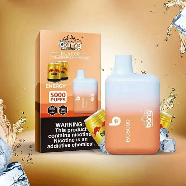 Bang BC5000 Energy Disposable Vape 5000 Puffs &ndash; 13ml E-liquid, Mesh Coil, Type-C Rechargeable