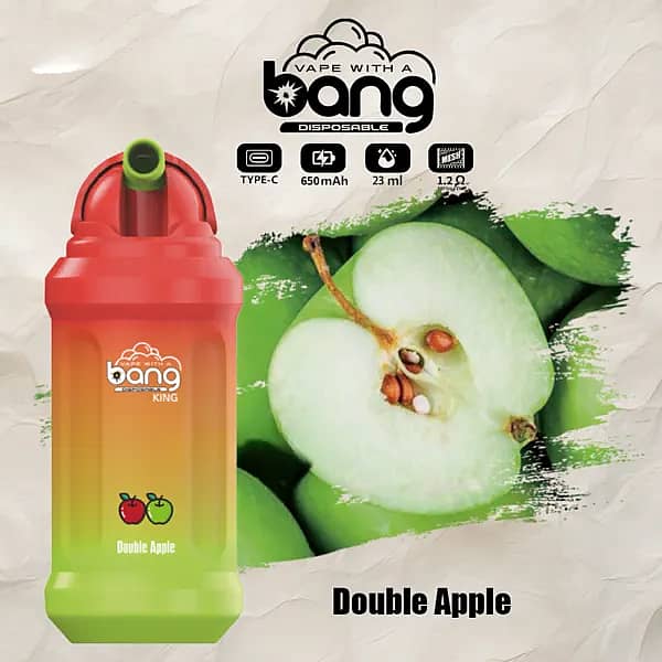 Bang King 12000 Puffs Disposable Vape Pen &ndash; Double Apple Flavor
