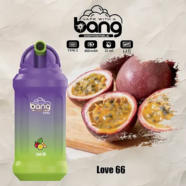 Bang King 12000 Puffs Disposable Vape Pen &ndash; Love 66 Flavor