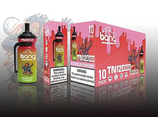 Bang TN 12000 Watermelon Strawberry Disposable Vape &ndash; 12000 Puffs Fruit Combo Flavor