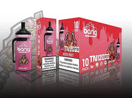 Bang TN1 2000 Mixed Fruit Disposable Vape &ndash; 12000 Puffs Multi-Flavored Vape 10 Pack