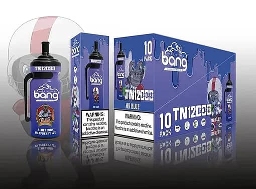 Bang TN 12000 Mr Blue Disposable Vape &ndash; Blueberry Raspberry Ice Flavor 12000 Puffs