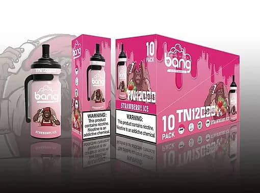 Bang TN 12000 Strawberry Ice Disposable Vape &ndash; 12000 Puffs Cool & Fruity Flavor