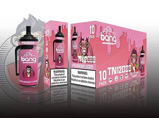 Bang TN 12000 Strawberry Lychee Disposable Vape &ndash; 12000 Puffs Fruity Exotic Flavor