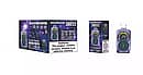 Bang King Constellation 36000 Puffs Grape Apple disposable vape retail set &mdash; purple constellation-themed box, individual box, and dual touch-screen device.