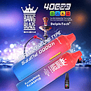 Bang Blaze 40K Refillable Vape (Shisha) cycle refueling type, Blueberry Raspberry, Type-C rechargeable, 40K puffs