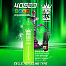 Bang Blaze 40K Refillable Vape (Shisha) cycle refueling type, Double Apples, Type-C rechargeable, 40K puffs, 40ml e-liquid