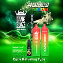 Bang Blaze 40K Refillable Vape (Shisha) cycle refueling type, Watermelon, Type-C rechargeable, 40K puffs, 40ml e-liquid
