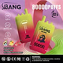 Bang Leader 80000 Puffs disposable vape, three-flavor option: Avocado Ice, Lemon Lime, Watermelon Raspberry