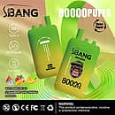 Bang Leader 80000 Puffs disposable vape, three-flavor option: Watermelon Ice, Strawberry Mango, Banana