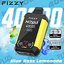 Fizzy Nova 40000 Puffs disposable vape - Blue Razz Lemonade Nova Plus avec gear adjustment et dual mesh coil