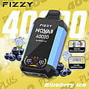 Fizzy Nova 40000 Puffs disposable vape - Blueberry Ice Nova Plus avec gear adjustment et dual mesh coil