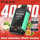 Fizzy Nova 40000 Puffs disposable vape - Kiwi Passion Fruit Guava Nova Plus avec gear adjustment et dual mesh coil