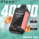 Fizzy Nova 40000 Puffs disposable vape - Peach Ice Nova Plus avec gear adjustment et dual mesh coil