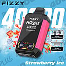 Fizzy Nova 40000 Puffs disposable vape - Strawberry Ice Nova Plus avec gear adjustment et dual mesh coil