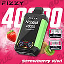 Fizzy Nova 40000 Puffs disposable vape - Strawberry Kiwi Nova Plus avec gear adjustment et dual mesh coil