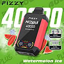 Fizzy Nova 40000 Puffs disposable vape - Watermelon Ice Nova Plus avec gear adjustment et dual mesh coil