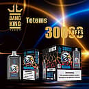 Bang King Crystal 30000 Puffs Aloe Grape disposable vape with retail box, mesh coil, Type-C rechargeable, 650mAh battery
