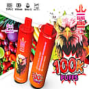 Bang King Triple 100K 3-in-1 switch disposable vape, Tropical Fruit, Strawberry Watermelon, Lemon Peach, 100K puffs, Type-C rechargeable