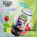 Bang Leader Stoll 100K disposable vape 4-in-1 flavors &ndash; Lemon Lime, Strawberry Ice, Raspberry Watermelon, and Fizzy Cherry