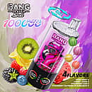 Bang Leader Stoll 100K disposable vape 4-in-1 flavors &ndash; Mixed Berry, Cherry Lemon, Strawberry Kiwi, and Strawberry Watermelon Bubblegum