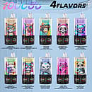 Bang Leader Stoll 100K 4-in-1 flavors lineup chart showing all available multi-flavor disposable vape options