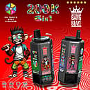 Bang Blaze 200K 6-in-1 disposable vape &ndash; Peach Ice, Lemon Lime, Strawberry Watermelon, Raspberry Grape, Strawberry Manba, Cherry Pomegranate