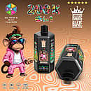 Bang Blaze 200K 6-in-1 disposable vape with Rainbow Candy, Peach Pear Ice, Cappuccino, Fresh Mint, Mojito, Strawberry Mango, and Blackcurrant Marshmallow