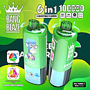 Bang Blaze 100K 6-in-1 adjustable flavors vape &ndash; Lemon Romance, Blueberry Raspberry, Peach Menthol (combo modes)