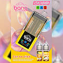 Bang 60K Refillable 2-in-1 vape with Pineapple Coconut and Pineapple Ice flavors, 60000 puffs refillable device with e-liquid bottles