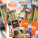 Bang 60K Refillable 2-in-1 vape with Watermelon Cherry and Cherry Coke flavors, 60000 puffs refillable device with dual pods and e-liquid bottles