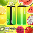 Bang Box 160K disposable vape in Lemon Lime, Strawberry Ice, Raspberry Watermelon, and Mango Peach flavors with premium high-puff rechargeable performance