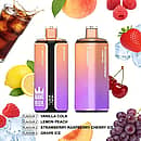 Bang Box 160K disposable vape in Vanilla Cola, Lemon Peach, Strawberry Raspberry Cherry Ice, and Grape Ice flavors with premium high-puff rechargeable performance