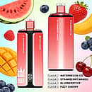 Bang Box 160K disposable vape in Watermelon Ice, Strawberry Mango, Blueberry Ice, and Fizzy Cherry flavors with premium high-puff rechargeable performance
