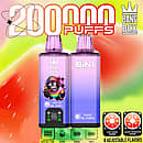 Bang Box 200K 8 in 1 disposable vape in Cherry Cola, Blueberry Cherry, Cranberry, and Strawberry Raspberry flavors with 200000 puffs, smart screen display, 850mAh battery, mesh coil, and Type-C charging