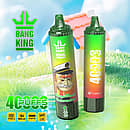 Bang King 40K disposable vape in Mango Peach Watermelon flavor with 40000 puffs, Type-C charging, 1000mAh battery, and 1.0&Omega; mesh coil